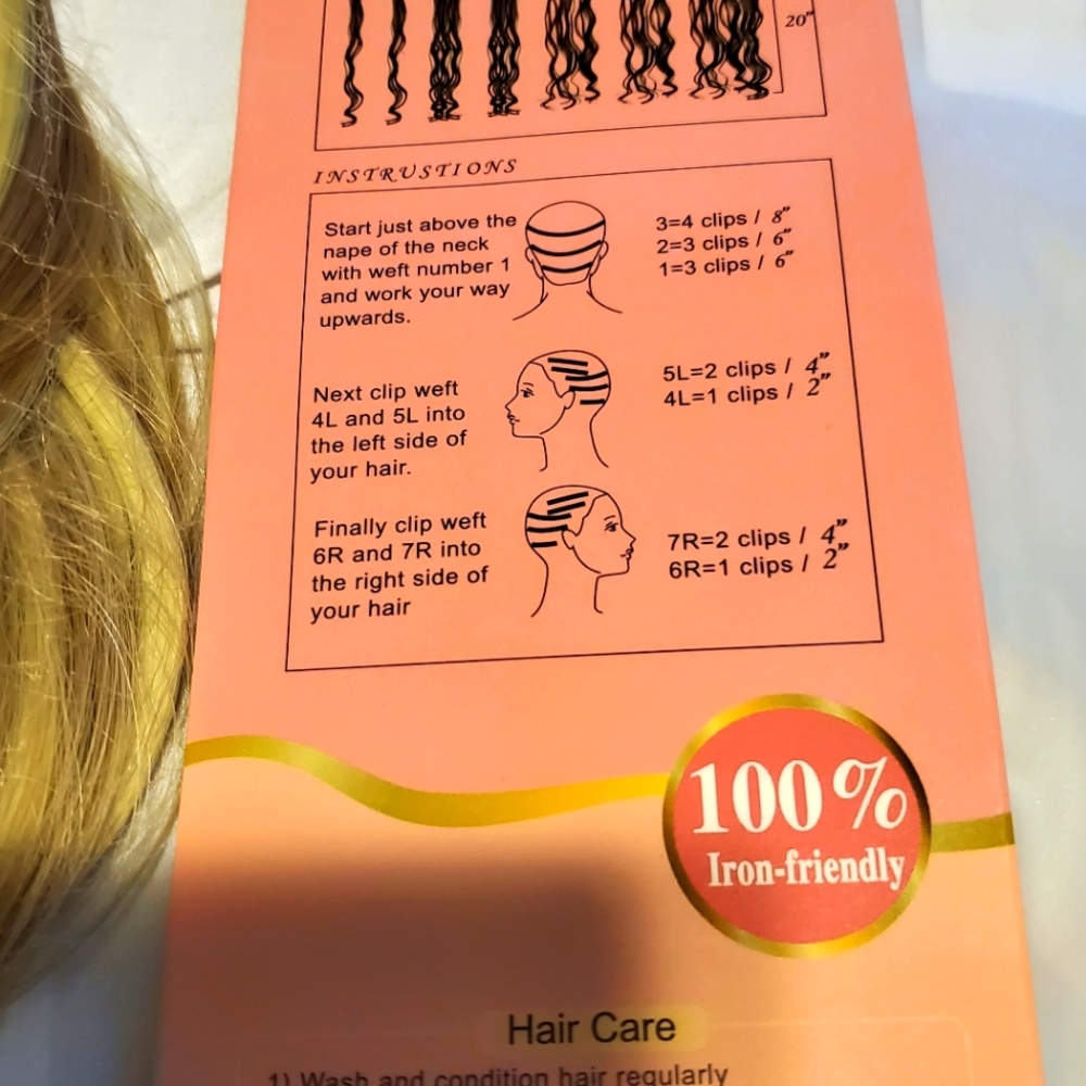 Blonde hair Extensions- Medium Length